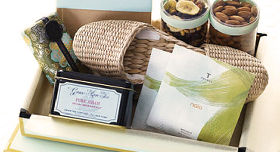 Prepare a welcome gift themed on your location for example include a snack Prepare a welcome gift themed on your location for example include a snack