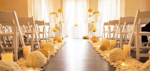 yellow wedding ceremony